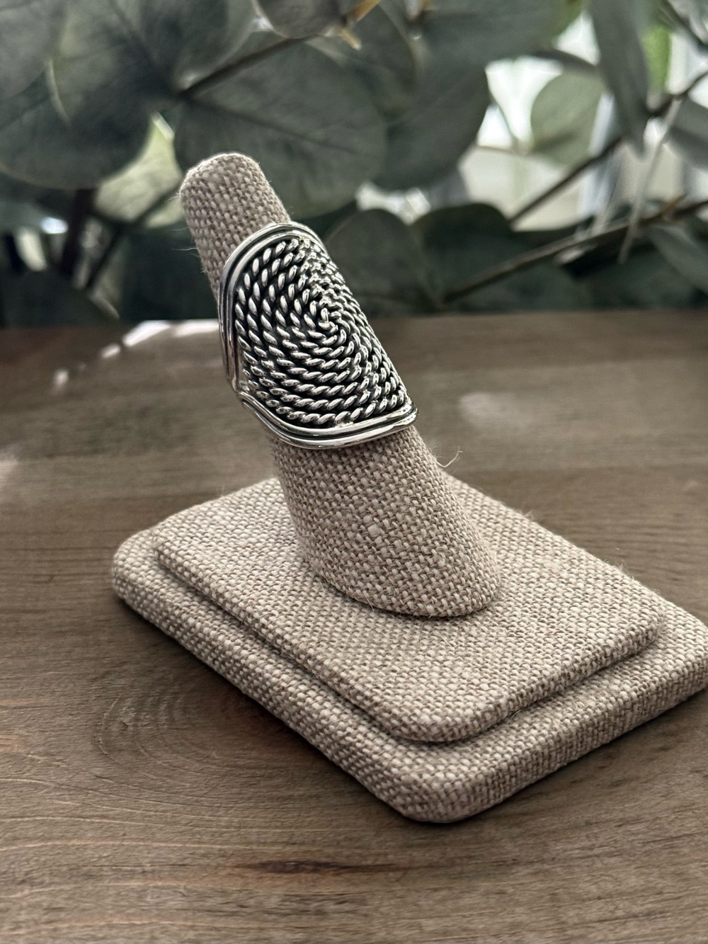 NWT Artisan Design 925 Sterling Silver Spiral Bohemian Rope Ring! Sizes 6-10 - Picture 4 of 7